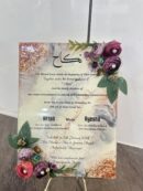 Resin wedding card